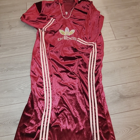 adibas Jackets & Blazers - Vintage Adibas long dress velour